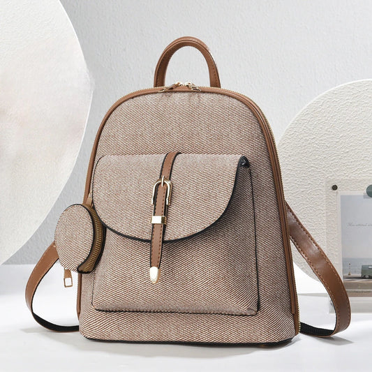 Kunstleder-Rucksack 2-in-1
