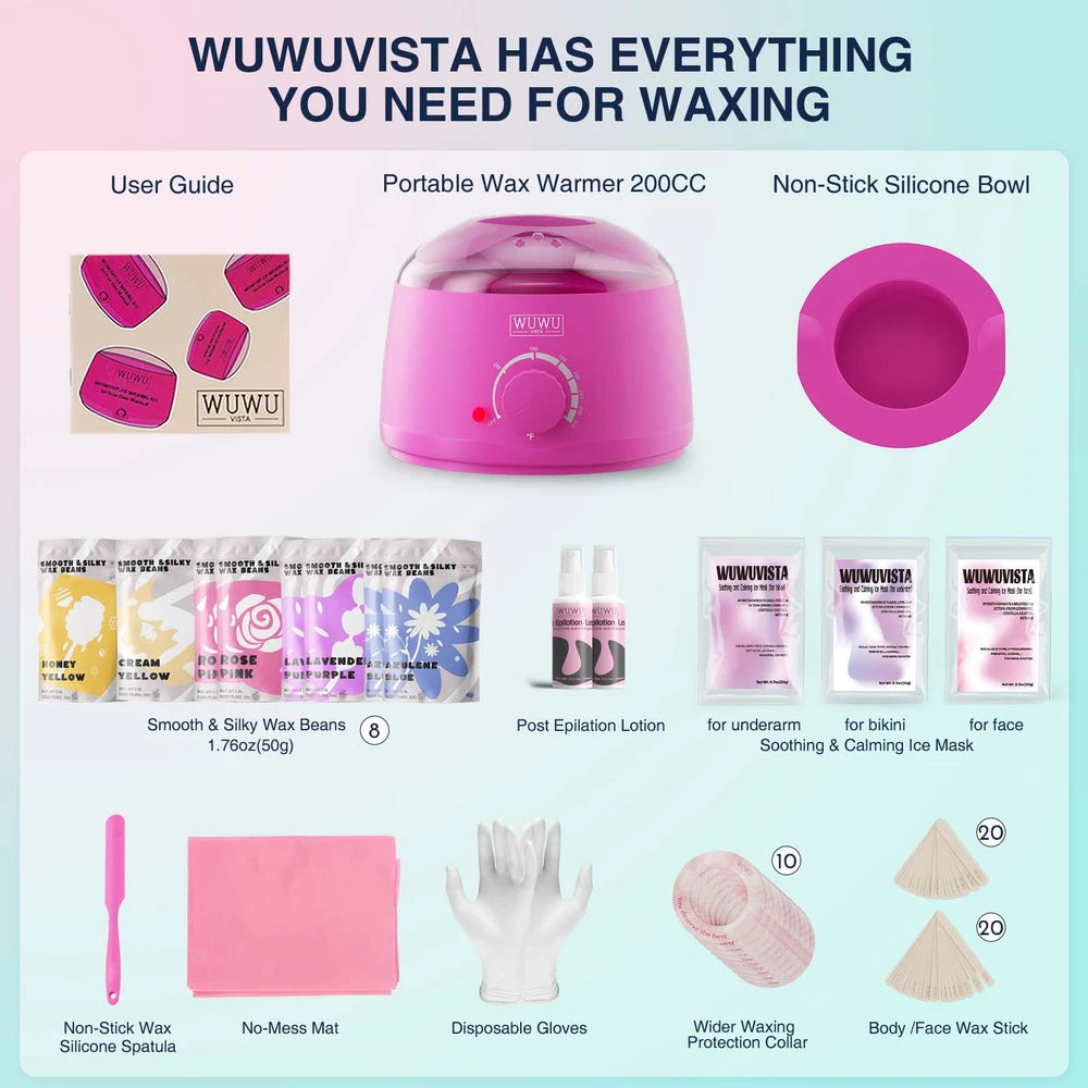WUWUVISTA Wachs-Enthaarungsset