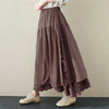 Japanischer Leinen-Rock im Mori-Girl-Stil