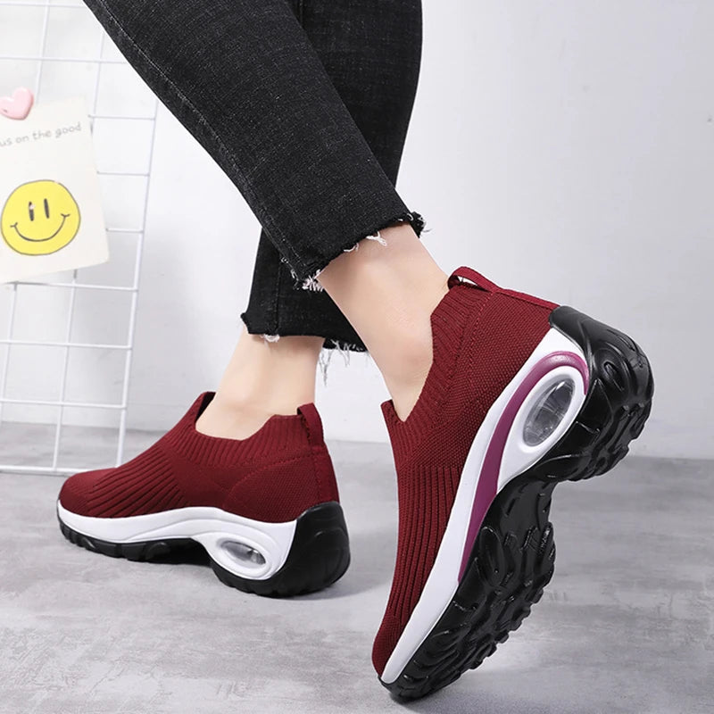 Damen Sneaker — Atmungsaktiv mit Air-Cushion-Sohle