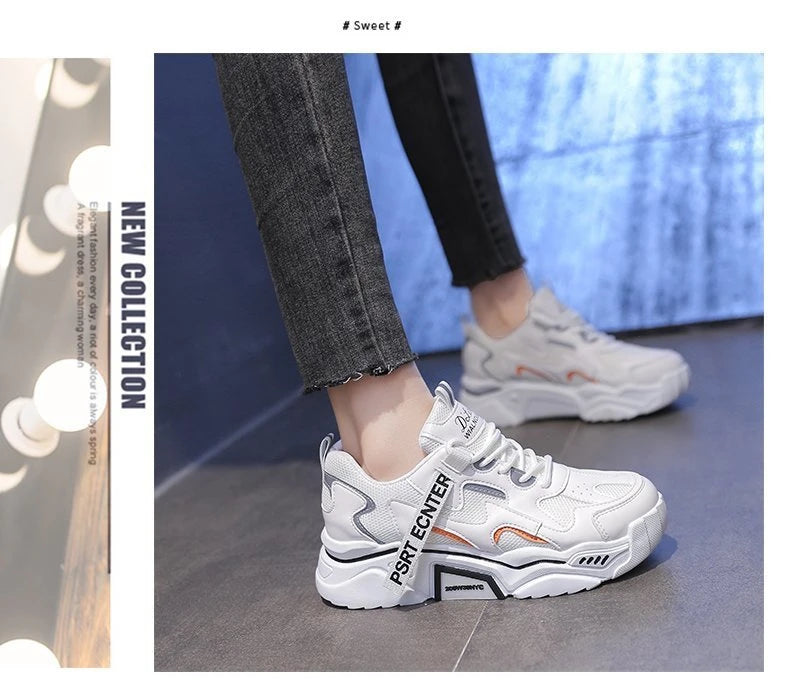 Damen Plateau-Sneaker — Vintage Star, Atmungsaktiv