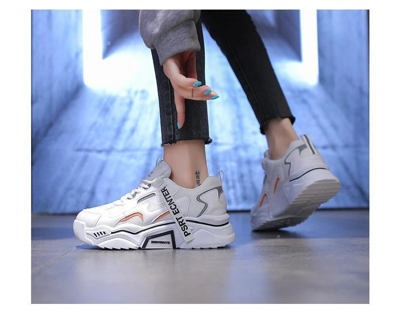 Damen Plateau-Sneaker — Vintage Star, Atmungsaktiv