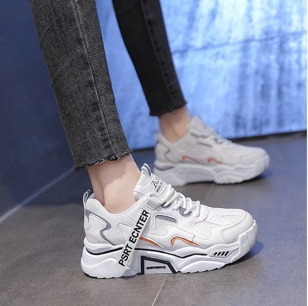Damen Plateau-Sneaker Vintage