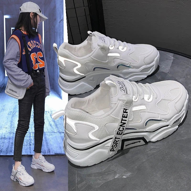 Damen Plateau-Sneaker — Vintage Star, Atmungsaktiv