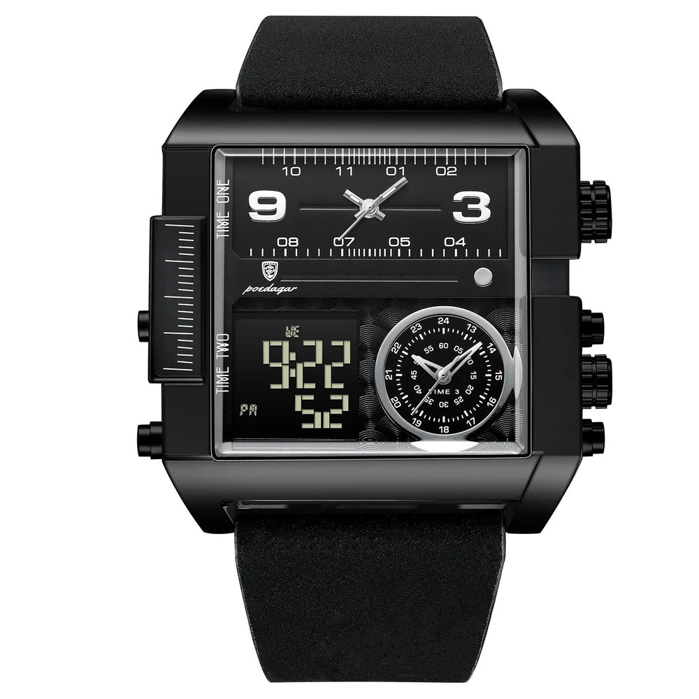 Herren Digital-Analog Quarzuhr — Wasserdicht bis 50m