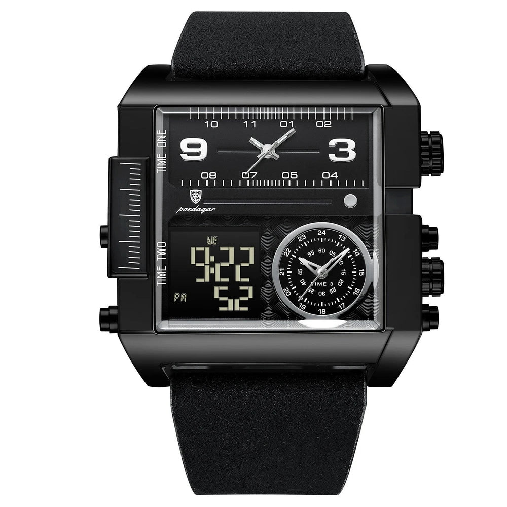 Herren Digital-Analog Quarzuhr — Wasserdicht bis 50m