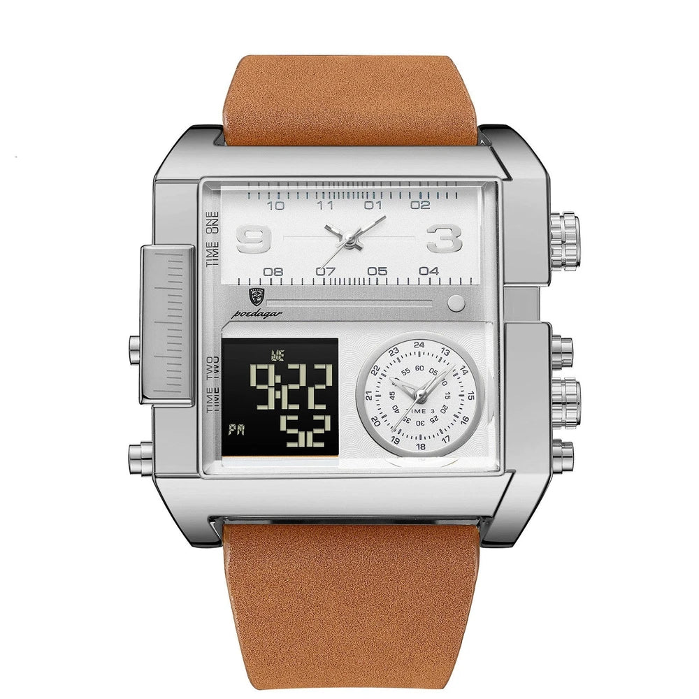 Herren Digital-Analog Quarzuhr — Wasserdicht bis 50m