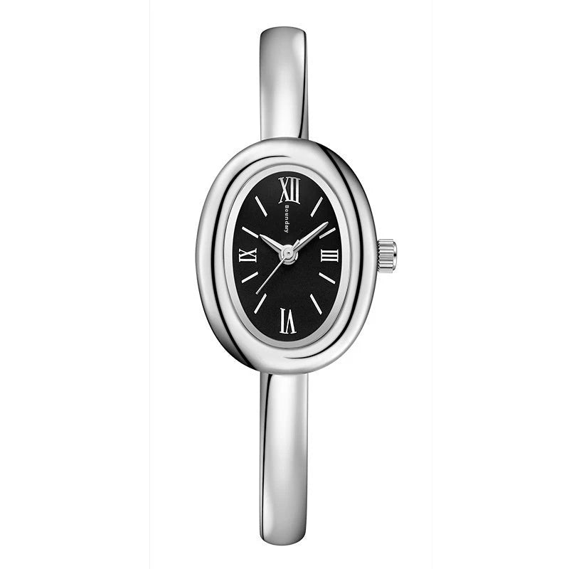 Damen Quarzuhr — Oval & Vielseitig, Retro-Design