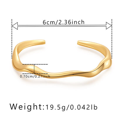 Armband Twisted Wire vergoldet