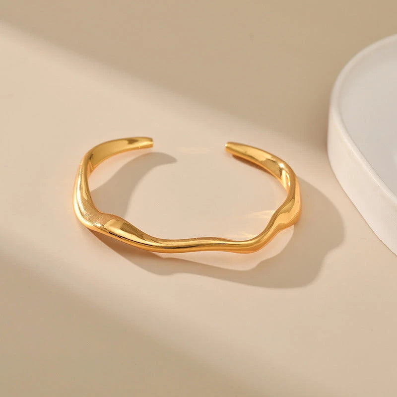 Armband mit Twisted-Wire-Design — 18K Vergoldet