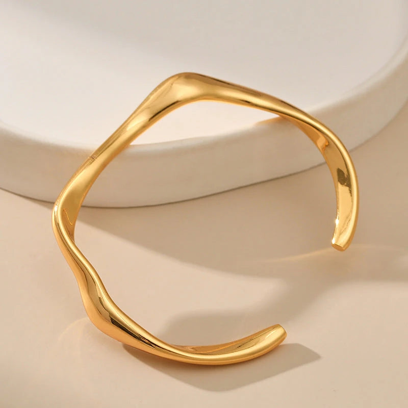 Armband mit Twisted-Wire-Design — 18K Vergoldet