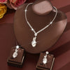 Schmuckset mit Strass — Herz-Halskette & Ohrringe