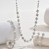 4-teiliges Schmuckset mit Zirkonia — Elegant für besondere Anlässe