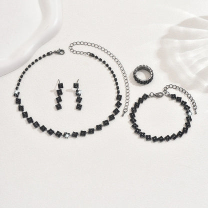 Zirkonia-Schmuckset 4-teilig