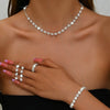 4-teiliges Schmuckset mit Zirkonia — Elegant für besondere Anlässe