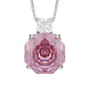 3-teiliges Schmuckset mit Zirkonia — Rosé, Blumendesign