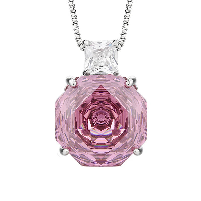 3-teiliges Schmuckset mit Zirkonia — Rosé, Blumendesign