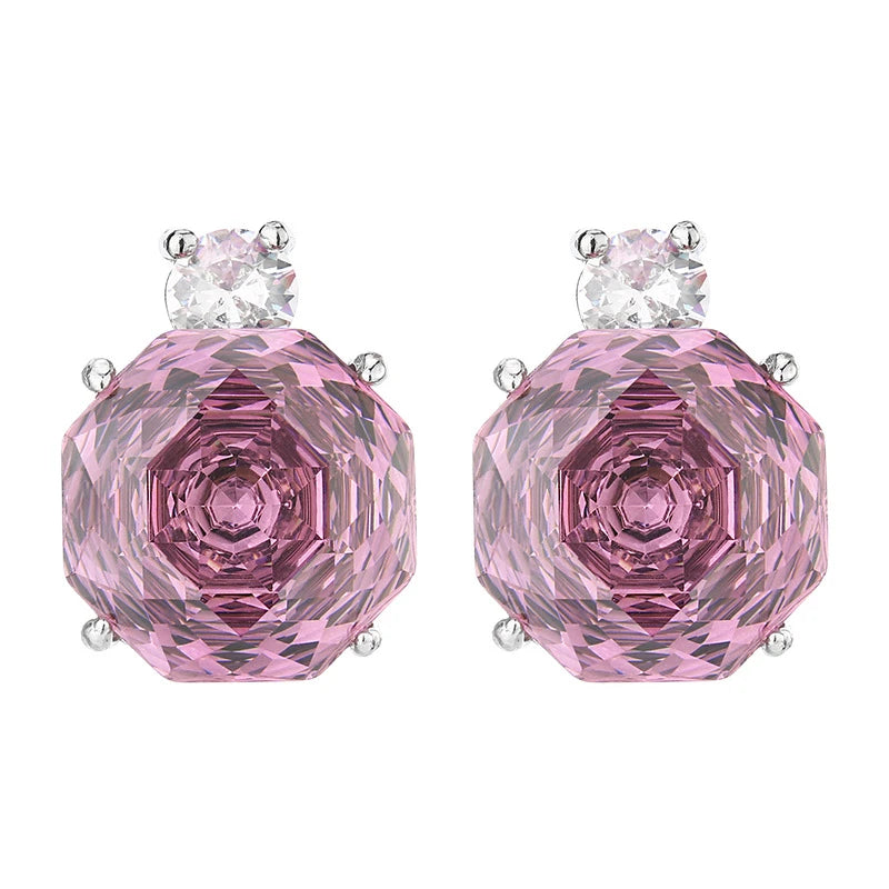 3-teiliges Schmuckset mit Zirkonia — Rosé, Blumendesign