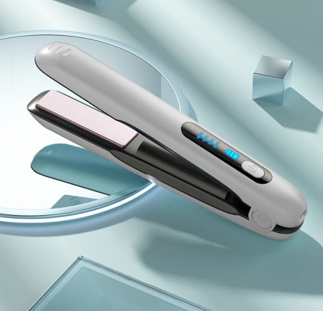 Kabelloser Haarglätter — 2-in-1 Glätten & Locken, USB Wiederaufladbar