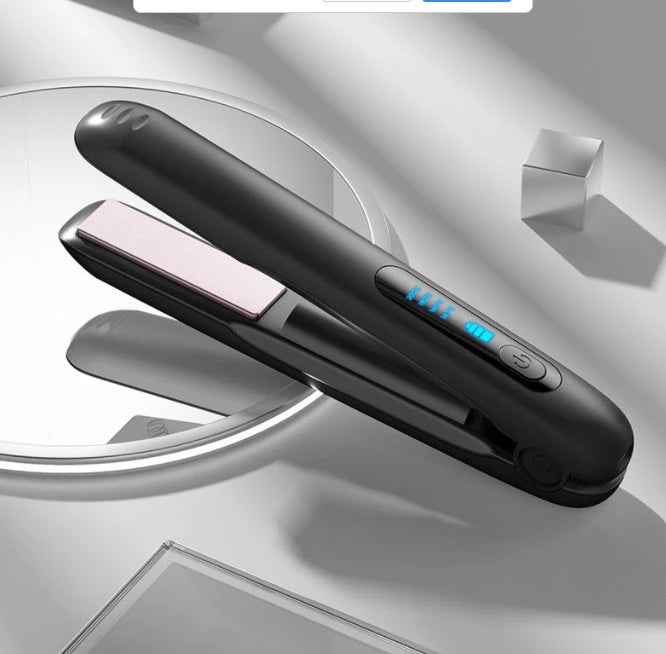 Kabelloser Haarglätter — 2-in-1 Glätten & Locken, USB Wiederaufladbar