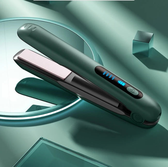 Kabelloser Haarglätter — 2-in-1 Glätten & Locken, USB Wiederaufladbar