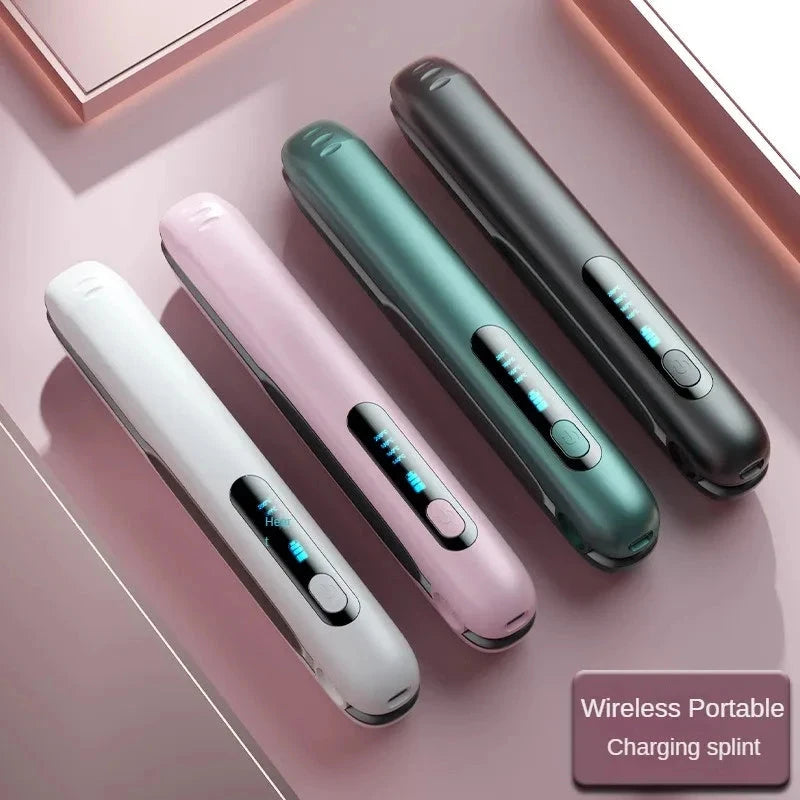 Kabelloser Haarglätter — 2-in-1 Glätten & Locken, USB Wiederaufladbar