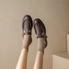 Damen Mary-Jane Schuhe aus Leder — Retro-Stil