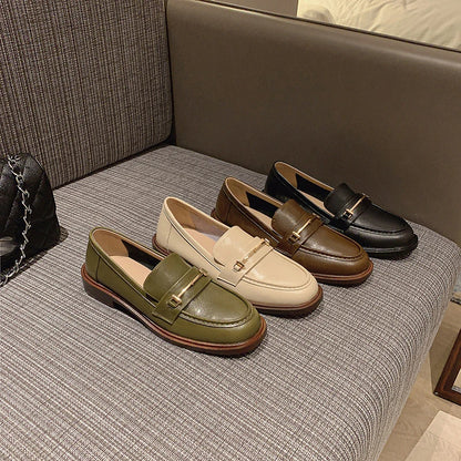 Damen Loafer mit Blockabsatz