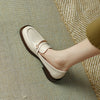 Damen Vintage Loafer aus Leder — Blockabsatz