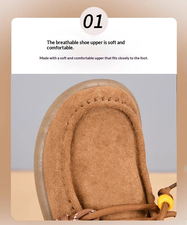 Damen Vintage Flats — Flacher Absatz, Herbst-Design
