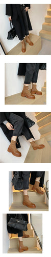 Damen Ankle Boots — Gefüttert, Chunky Sohle