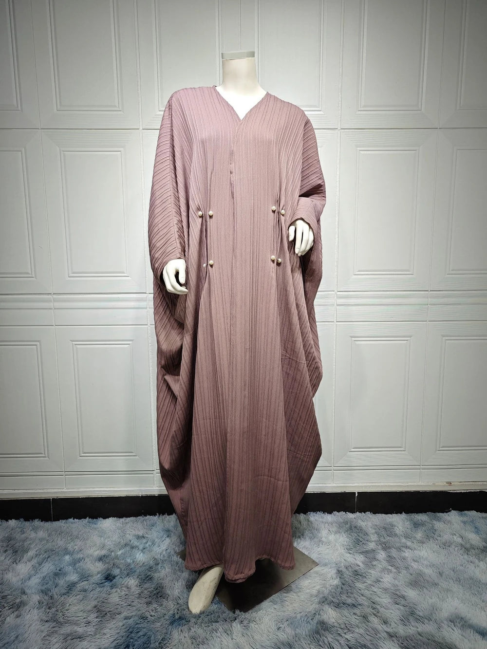Gestreifte Modische Abaya Strickjacke