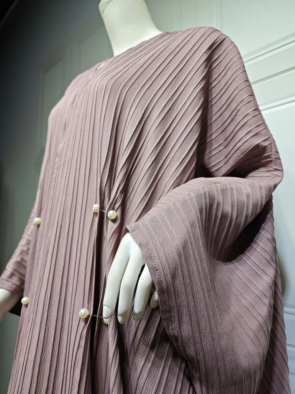 Gestreifte Modische Abaya Strickjacke