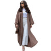 Gestreifte Modische Abaya Strickjacke