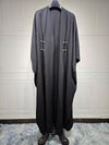 Gestreifte Modische Abaya Strickjacke
