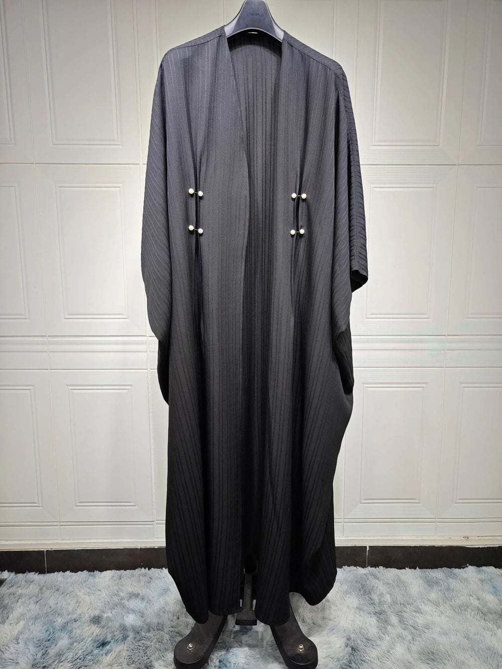 Gestreifte Modische Abaya Strickjacke