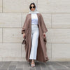 Gestreifte Modische Abaya Strickjacke