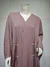 Gestreifte Modische Abaya Strickjacke