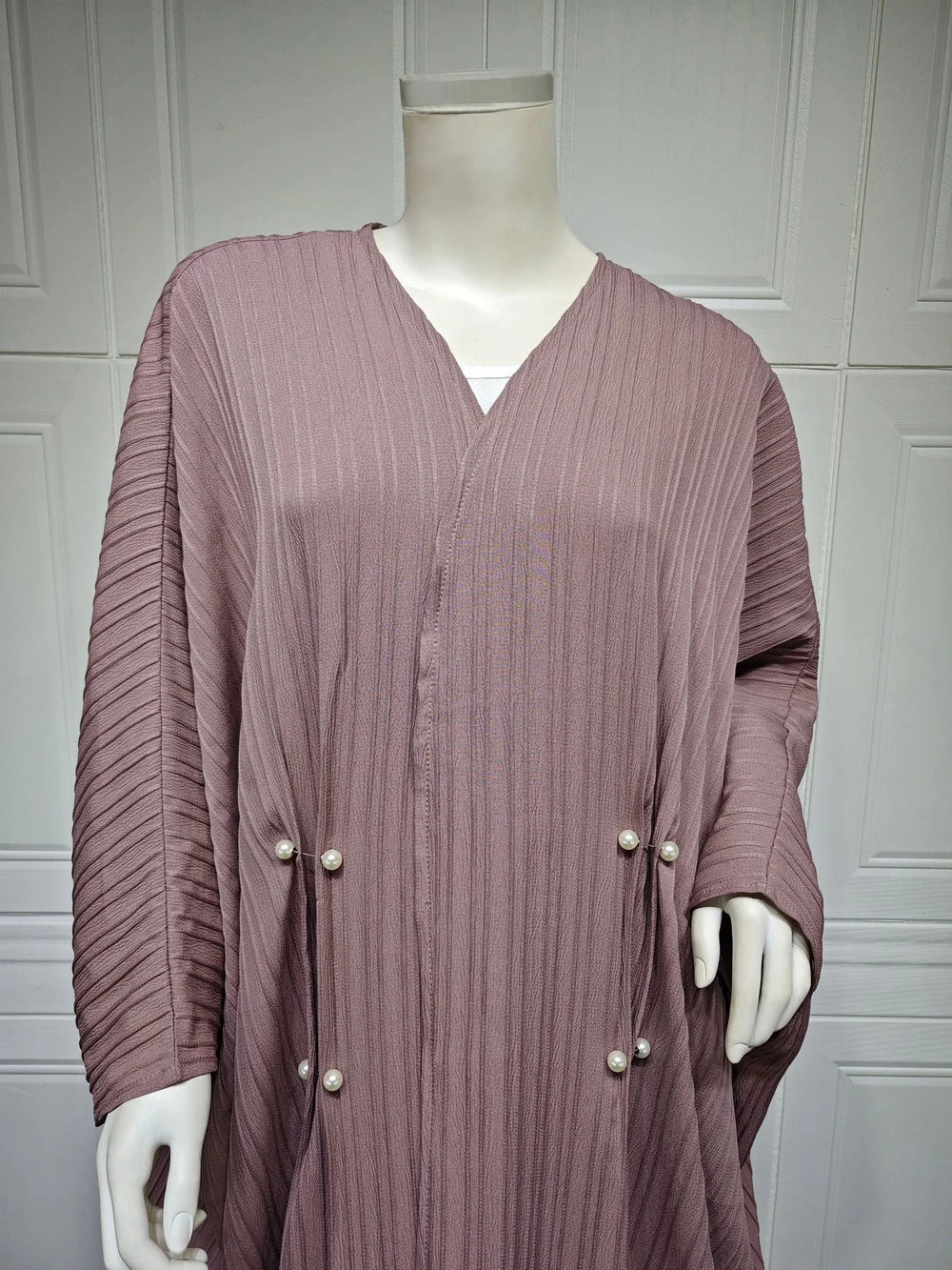 Gestreifte Modische Abaya Strickjacke