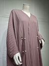 Gestreifte Modische Abaya Strickjacke