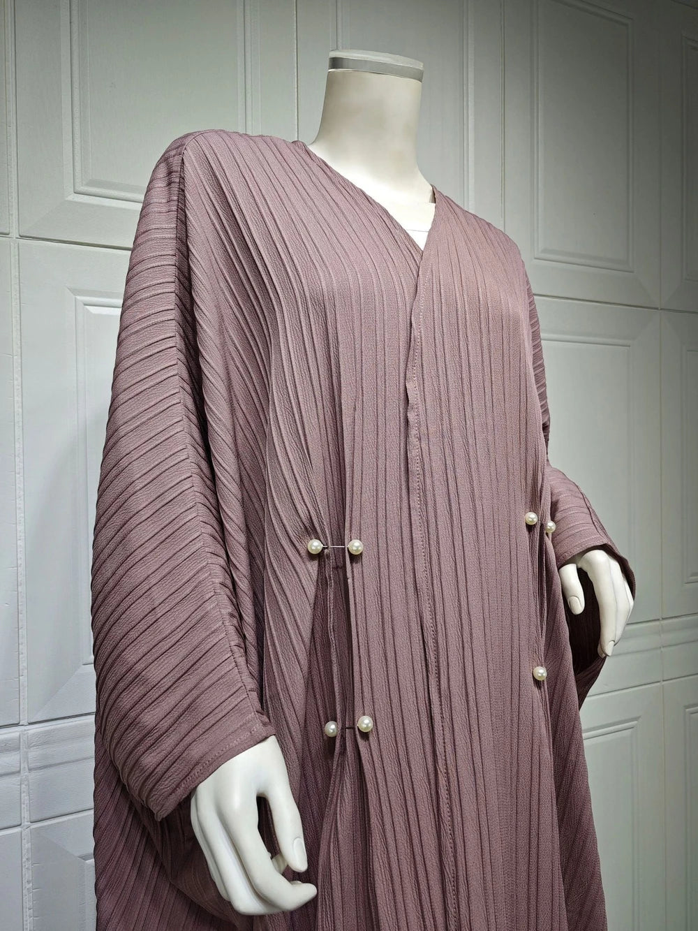 Gestreifte Modische Abaya Strickjacke