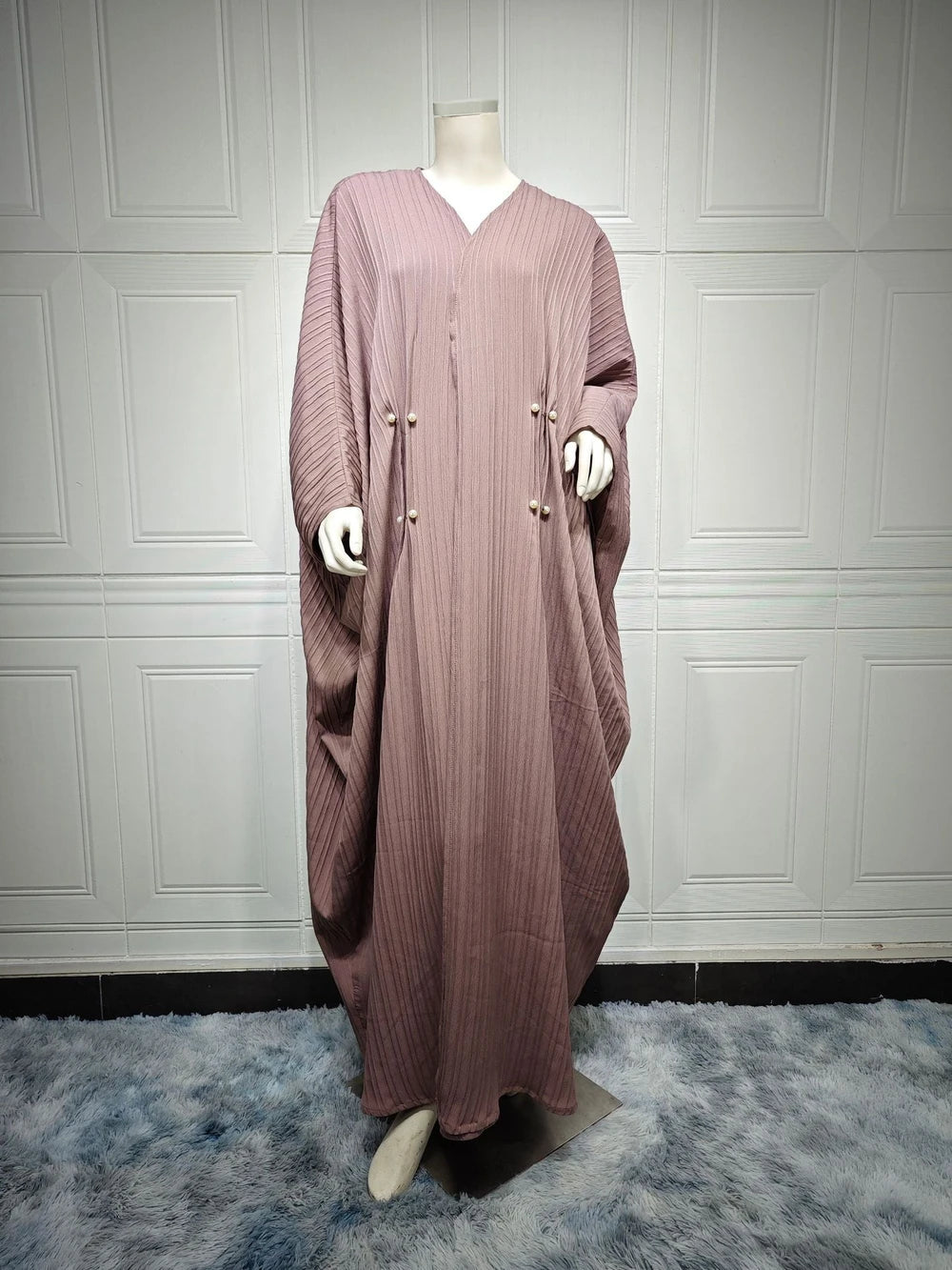 Gestreifte Modische Abaya Strickjacke