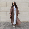 Gestreifte Modische Abaya Strickjacke