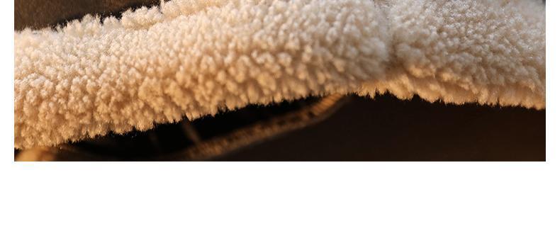 Gefütterte Lederjacke aus Baumwolle
