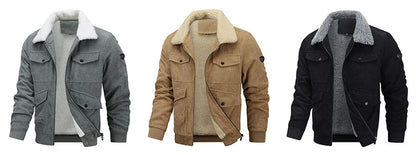 Herren Winter-Fleecejacke