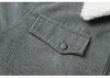 Gefütterte Winter Fleecejacke mit Taschen