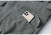 Gefütterte Winter Fleecejacke mit Taschen