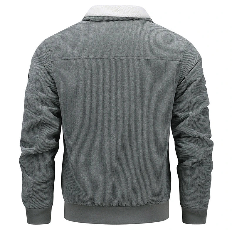 Gefütterte Winter Fleecejacke mit Taschen