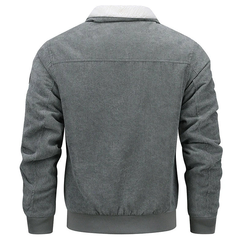 Gefütterte Winter Fleecejacke mit Taschen