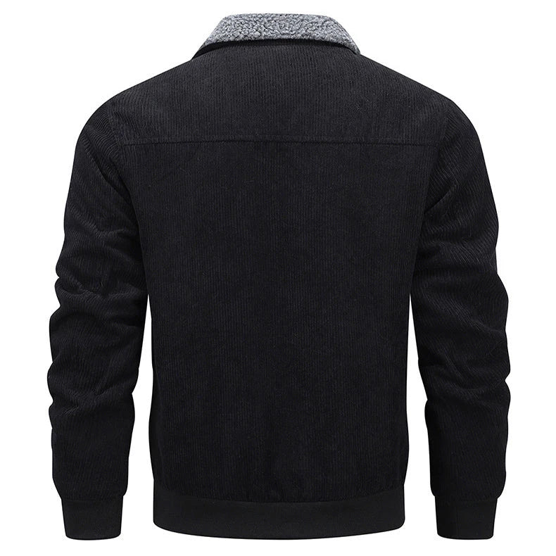 Gefütterte Winter Fleecejacke mit Taschen